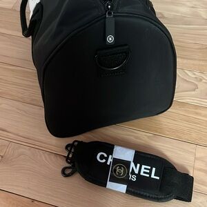 Black and White Duffel Bag